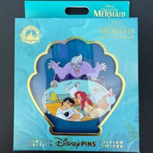 Ariel and Ursula The Little Mermaid 35 Years Disney Large Boxed LE Pin