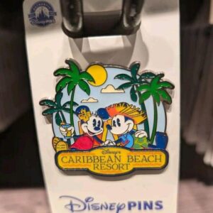 Mickey And Minnie Caribbean Beach Resort Disney Pin