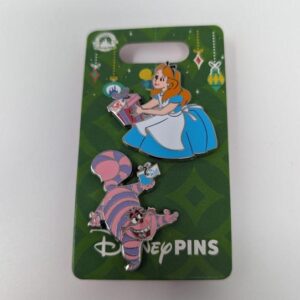 Alice In Wonderland Cheshire Cat 2023 Holiday Christmas Disney Pin Set