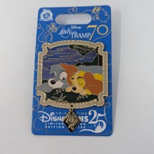 Lady and the Tramp 70th Anniversary Disney LE Dangle Pin