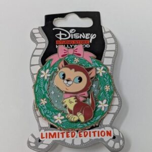 Dinah Alice In Wonderland Cat Wreaths DSSH Disney Studio Store Hollywood LE Pin