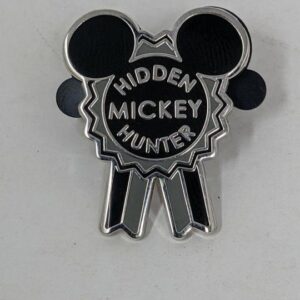 Hidden Mickey Hunter Black Prize Ribbon Disney Pin
