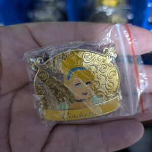 Cinderella Gold Filigree Banner Disney Pin