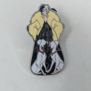Cruella De Vil 101 Dalmatians Overshadowing Villains Disney Mystery Box Pin