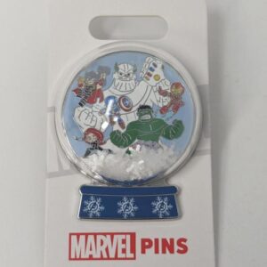 Marvel Avengers Thanos Disney Snow Globe Pin Thor Ironman Hulk Captain America