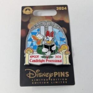 Epcot Candlelight Processional Donald Daisy Duck Disney LE Pin