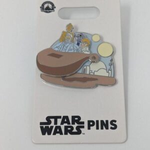 Obi-Wan Luke Speeder Mos Eisley C-3PO R2-D2 Star Wars Cartoon Disney Pin