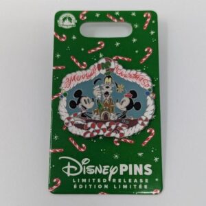 Mickey Minnie Goofy Gingerbread Castle Merry Christmas Disney LR Pin