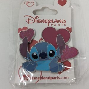 Stitch Valentine's Hearts Disney Pin – Disneyland Paris