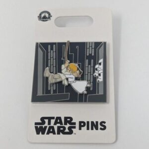 Luke Skywalker Princess Leia Swinging Stormtroopers Star Wars Cartoon Disney Pin