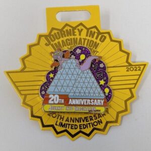 Figment Journey Into Imagination 20th Anniversary Disney LE Pin
