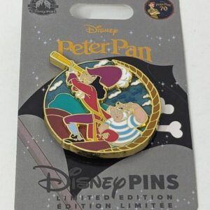 Captain Hook Smee Peter Pan 70th Anniversary Disney LR Pin
