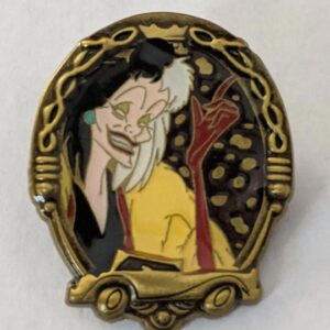 Cruella De Vil 101 Dalmatians Framed Villains Tokyo Disney Resort Pin DeVille