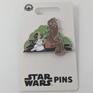 Princess Leia Chewbacca Star Wars Cartoon Disney Pin