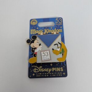 Mickey and Pluto Magic Kingdom 53rd Anniversary Disney LE Pin