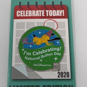 Pluto Celebrate Today Series National Button Day Disney Pin LE