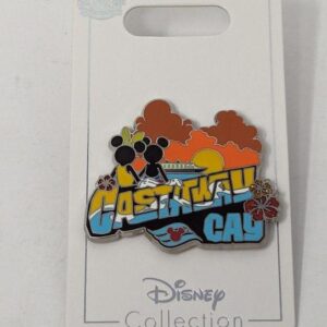 Mickey Minnie Mouse Sunset Castaway Cay DCL Disney Cruise Line Pin