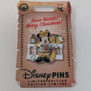Minnie Mouse Italy Buon Natale Merry Christmas Disney LE Pin