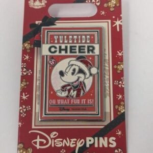 Mickey Mouse Holiday Yuletide Cheer Oh What Fun It Is Christmas Disney Pin