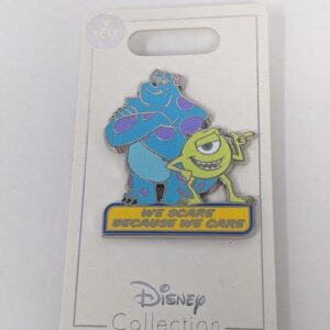 Monsters Inc Mike and Sully We Scare Because We Care Pin Disney Parks